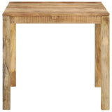 NNEVL Dining Table Solid Mango Wood 82x80x76 cm