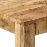 NNEVL Dining Table Solid Mango Wood 82x80x76 cm