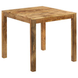 NNEVL Dining Table Solid Mango Wood 82x80x76 cm