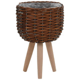 NNEVL Planter 3 pcs Wicker with PE Lining