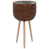 NNEVL Planter 3 pcs Wicker with PE Lining