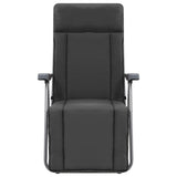 NNEVL Folding Garden Chairs with Cushions 2 pcs Grey