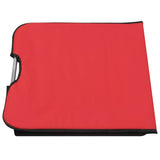 NNEVL Folding Beach Mats 2 pcs Steel and Fabric Red