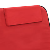 NNEVL Folding Beach Mats 2 pcs Steel and Fabric Red