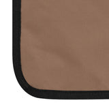 NNEVL Folding Beach Mats 2 pcs Steel and Fabric Brown