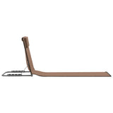 NNEVL Folding Beach Mats 2 pcs Steel and Fabric Brown