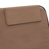 NNEVL Folding Beach Mats 2 pcs Steel and Fabric Brown