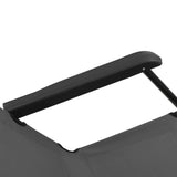 NNEVL Folding Sun Loungers 2 pcs with Footrests Steel Grey