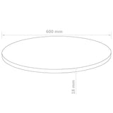 NNEVL Table Top Round MDF 600x18 mm