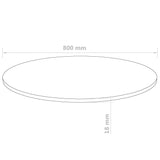 NNEVL Table Top Round MDF 800x18 mm
