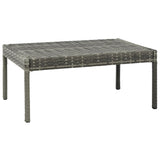 NNEVL 3 Piece Garden Lounge Set with Cushions Poly Rattan Grey
