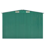 NNEVL Garden Shed 257x489x181 cm Metal Green