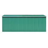 NNEVL Garden Shed 257x489x181 cm Metal Green