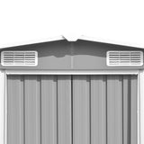 NNEVL Garden Shed 257x489x181 cm Metal Grey