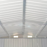 NNEVL Garden Shed 257x489x181 cm Metal Grey