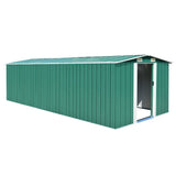 NNEVL Garden Shed 257x580x181 cm Metal Green
