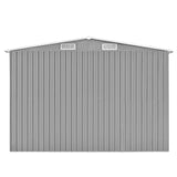 NNEVL Garden Shed 257x580x181 cm Metal Grey