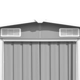 NNEVL Garden Shed 257x580x181 cm Metal Grey
