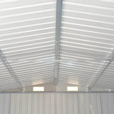 NNEVL Garden Shed 257x580x181 cm Metal Grey