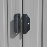 NNEVL Garden Shed 257x580x181 cm Metal Grey