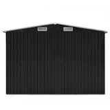 NNEVL Garden Shed 257x580x181 cm Metal Anthracite