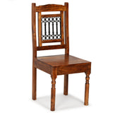 NNEVL Dining Chairs 4 pcs Solid Wood with Sheesham Finish Classic