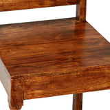NNEVL Dining Chairs 4 pcs Solid Wood with Sheesham Finish Classic