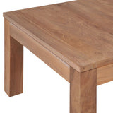NNEVL Coffee Table Solid Teak Wood with Natural Finish 60x60x40 cm