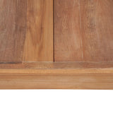 NNEVL Coffee Table Solid Teak Wood with Natural Finish 60x60x40 cm