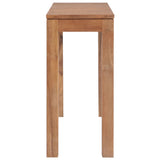 NNEVL Console Table Solid Teak Wood with Natural Finish 110x35x76 cm