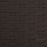 NNEVL Folding Bar Chairs 2 pcs HDPE and Steel Brown Rattan Look