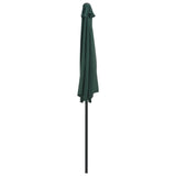 NNEVL Balcony Parasol with Aluminium Pole Green 270x135 cm Half