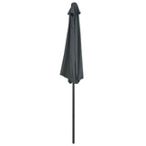 NNEVL Balcony Parasol with Aluminium Pole Anthracite 270x135 cm Half