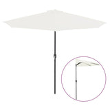 NNEVL Balcony Parasol with Aluminium Pole Sand 300x150 cm Half
