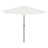 NNEVL Balcony Parasol with Aluminium Pole Sand 300x150 cm Half