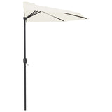NNEVL Balcony Parasol with Aluminium Pole Sand 300x150 cm Half