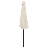 NNEVL Balcony Parasol with Aluminium Pole Sand 300x150 cm Half