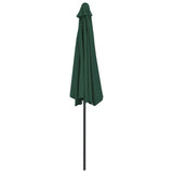 NNEVL Balcony Parasol with Aluminium Pole Green 300x150 cm Half