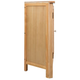 NNEVL Corner Cabinet 59x36x80 cm Solid Oak Wood