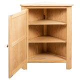 NNEVL Corner Cabinet 59x36x80 cm Solid Oak Wood