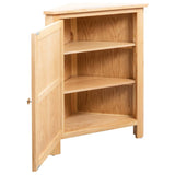 NNEVL Corner Cabinet 59x36x80 cm Solid Oak Wood