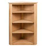 NNEVL Corner Shelf 59x36x100 cm Solid Oak Wood