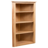 NNEVL Corner Shelf 59x36x100 cm Solid Oak Wood