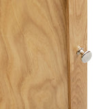 NNEVL Corner Cabinet 59x36x180 cm Solid Oak Wood