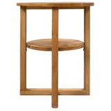 NNEVL Side Table 40x50 cm Solid Oak Wood