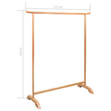 NNEVL Clothes Rack 125x150 cm Solid Oak Wood