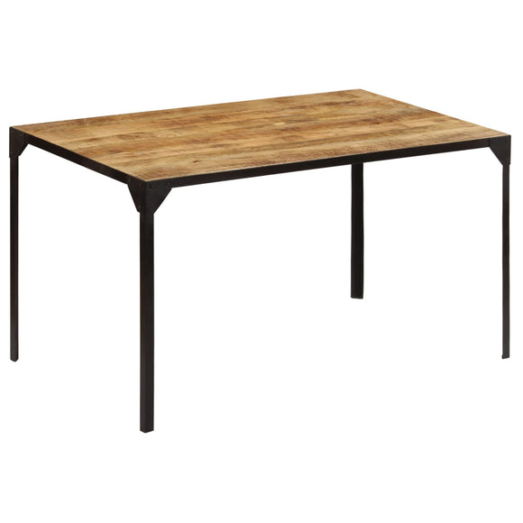 NNEVL Dining Table 140x80x76 cm Solid Mango Wood