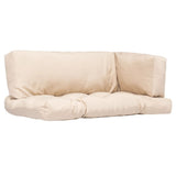 NNEVL Pallet Cushions 3 pcs Sand Polyester