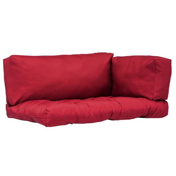 NNEVL Pallet Cushions 3 pcs Red Polyester