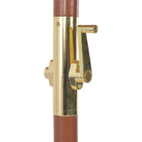 NNEVL Outdoor Parasol with Wooden Pole 300 cm Bordeaux Red